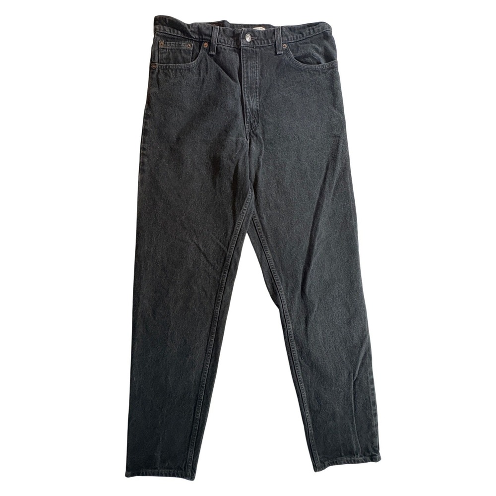 Levi's 550 Relaxed Tapered Jeans‎ Mens 36x36 Black Made in USA Vintage Denim